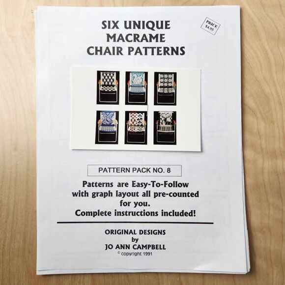 Lot of 18 Lawn Chair Macrame Patterns Animals Birds Eagle Fish Vintage Retro - Picture 5 of 9